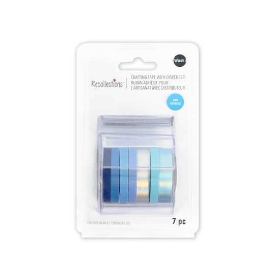Blue Combo Crafting Washi Tape &#x26; Dispenser Set by Recollections&#x2122;